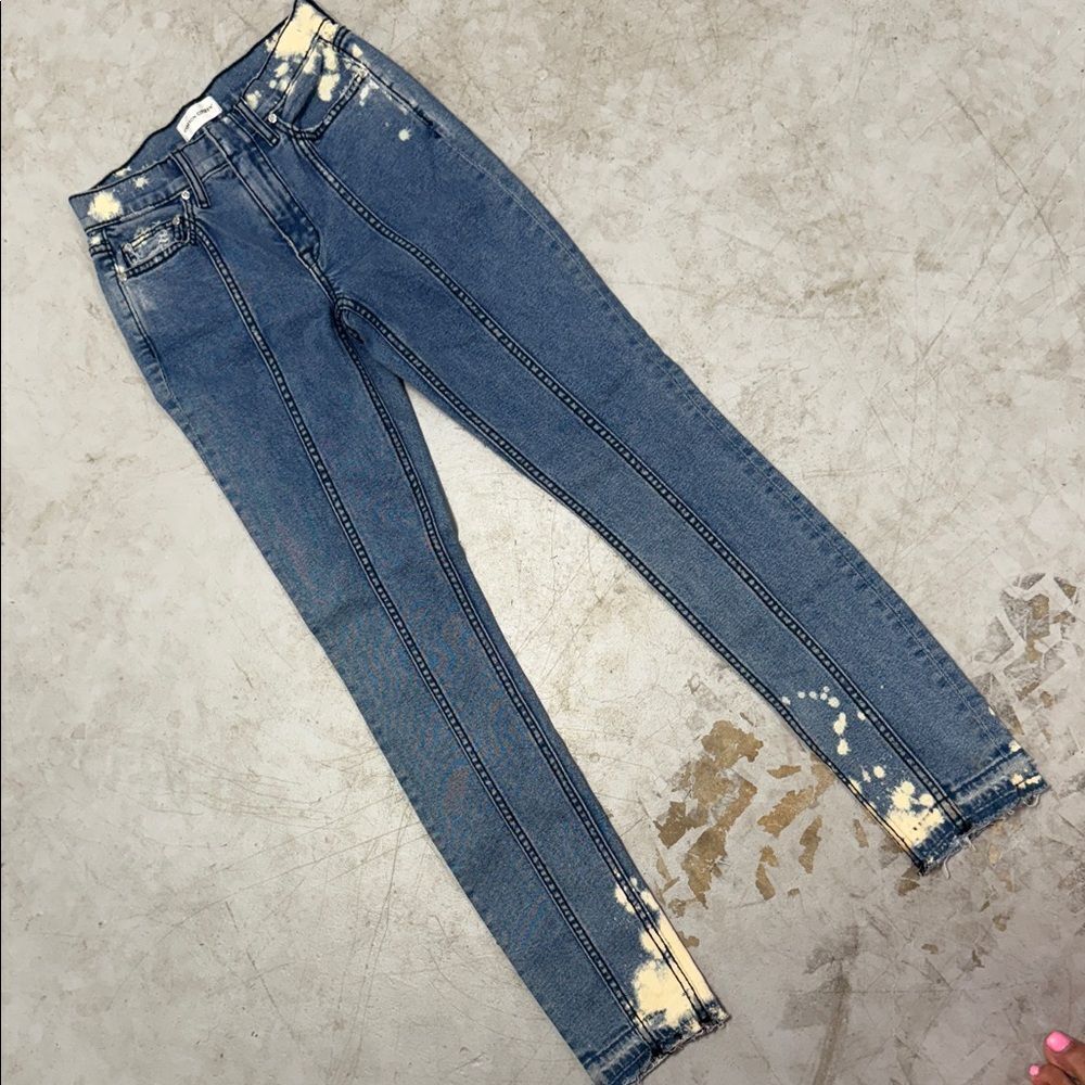 Stylish Blue Women's Jeans COTTON CITIZEN Acid Wash Jeans Size 25 NWOT